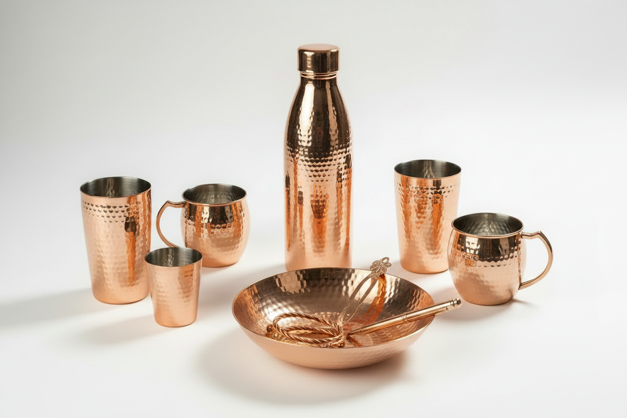 Traditional Copper Products for Home & Deity Worship