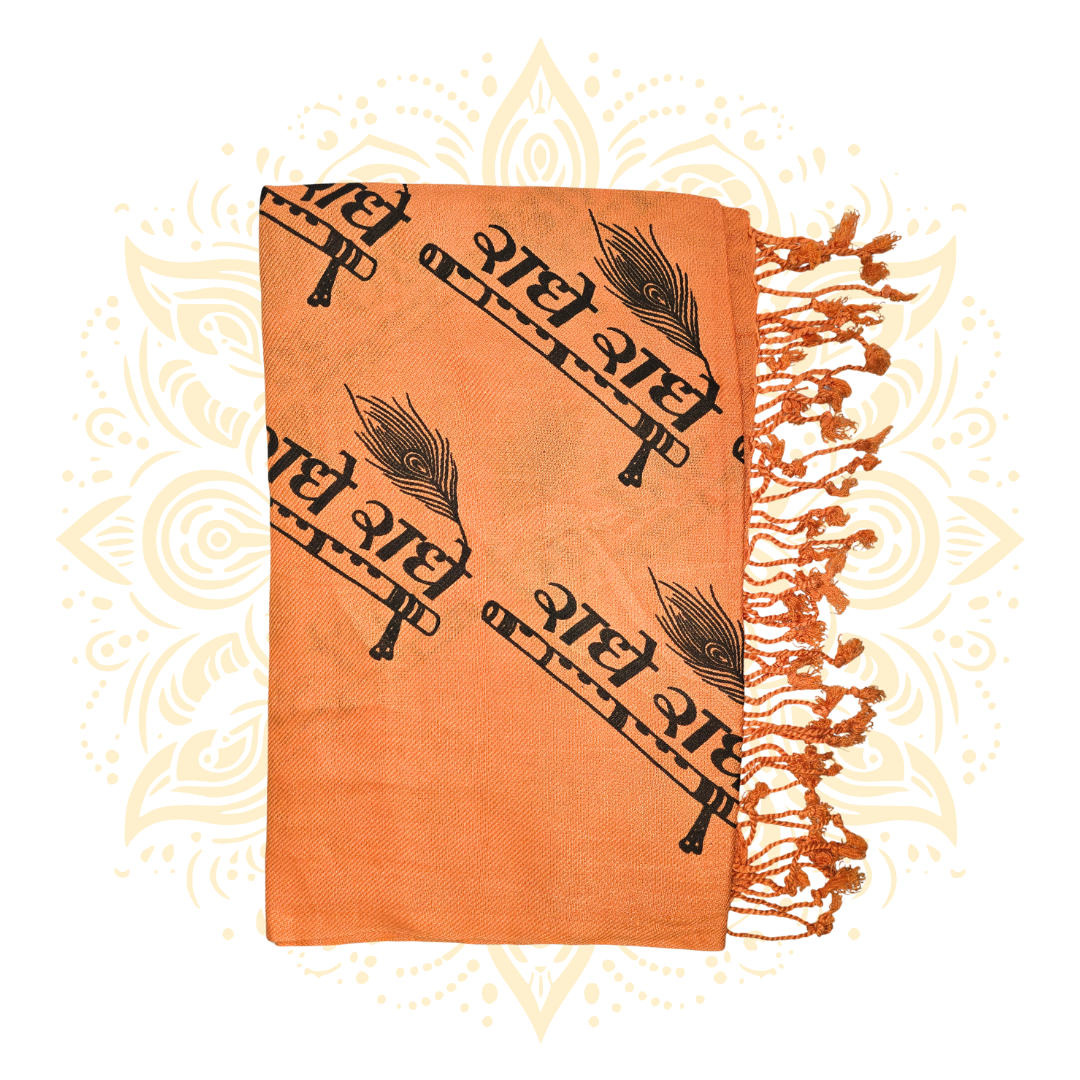 Radhe Radhe Print Shawl (Chadar)