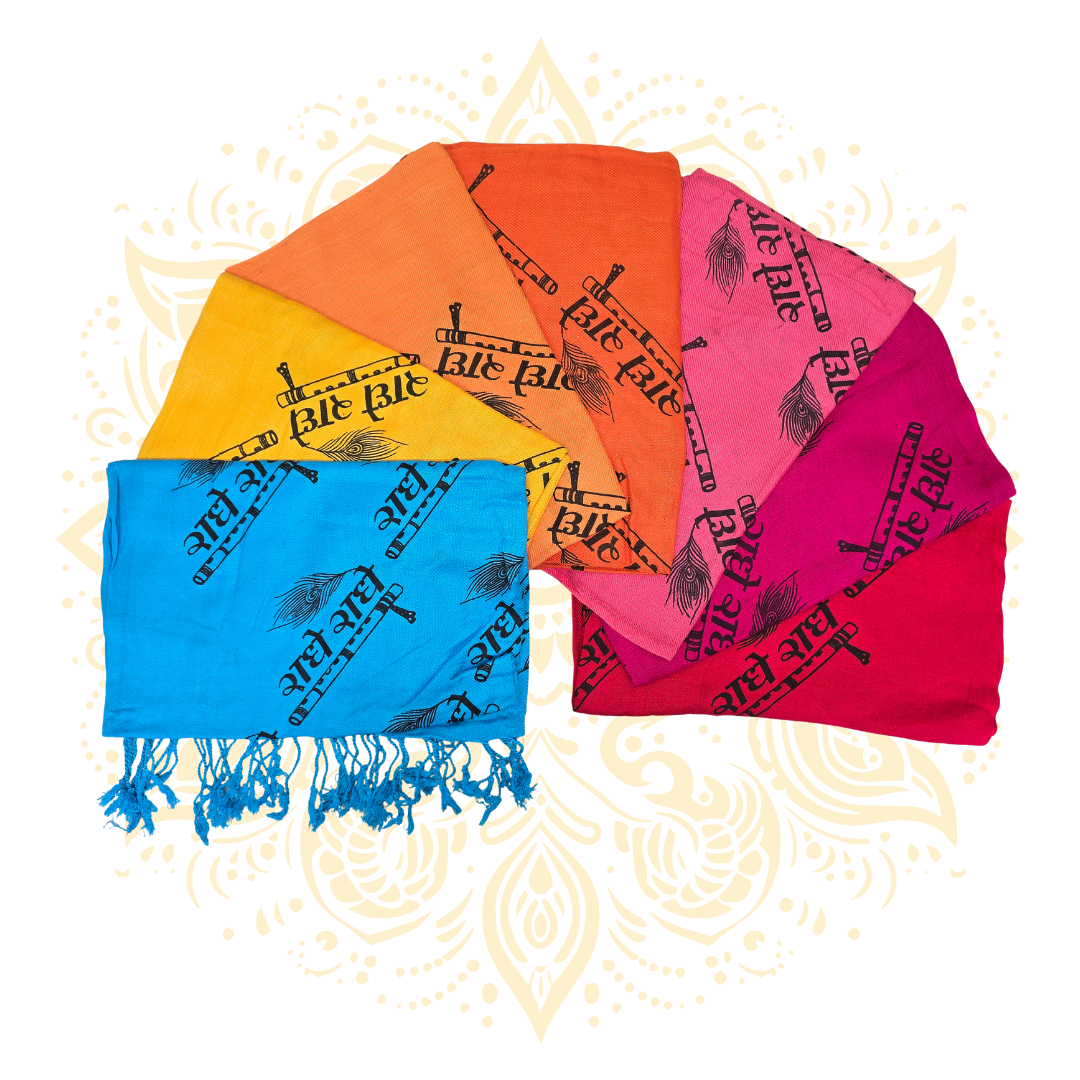 Radhe Radhe Print Shawl (Chadar)