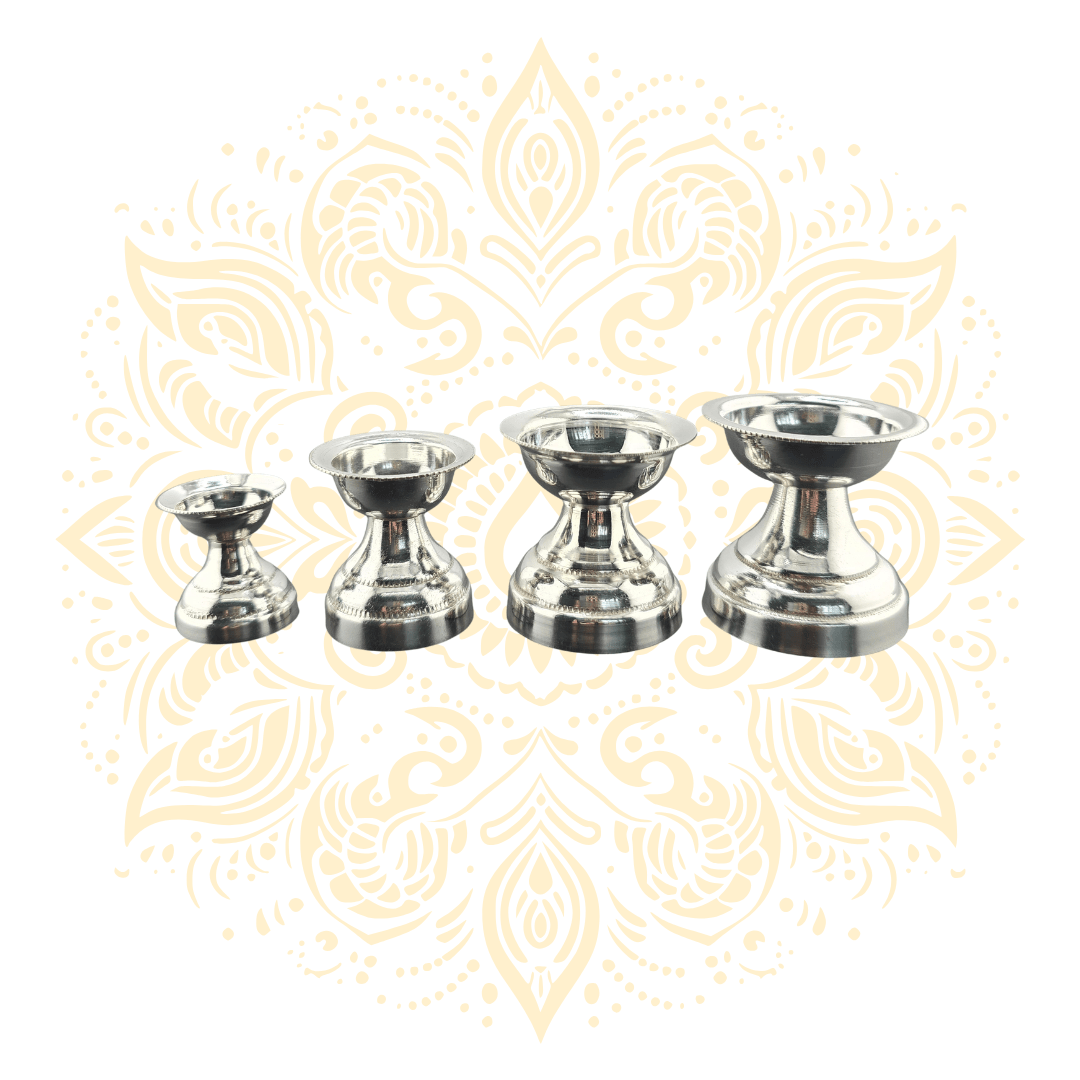 925 Sterling Silver Oil Lamp (Diya) - Matchless Gifts