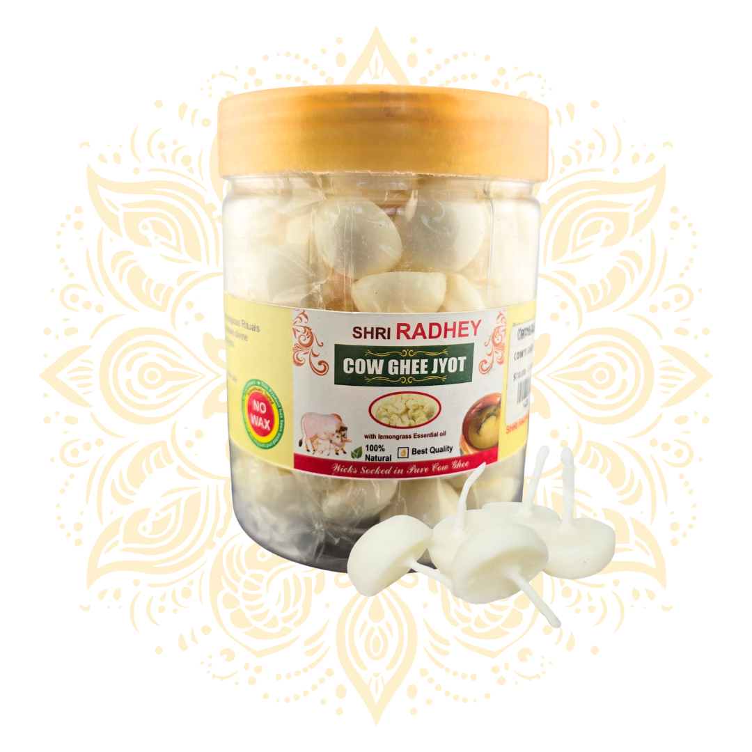 Cow's Ghee Jyot Wick 100 pieces