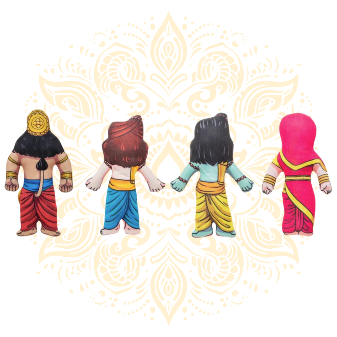 Rama Full Family Cloth Doll Set 7”