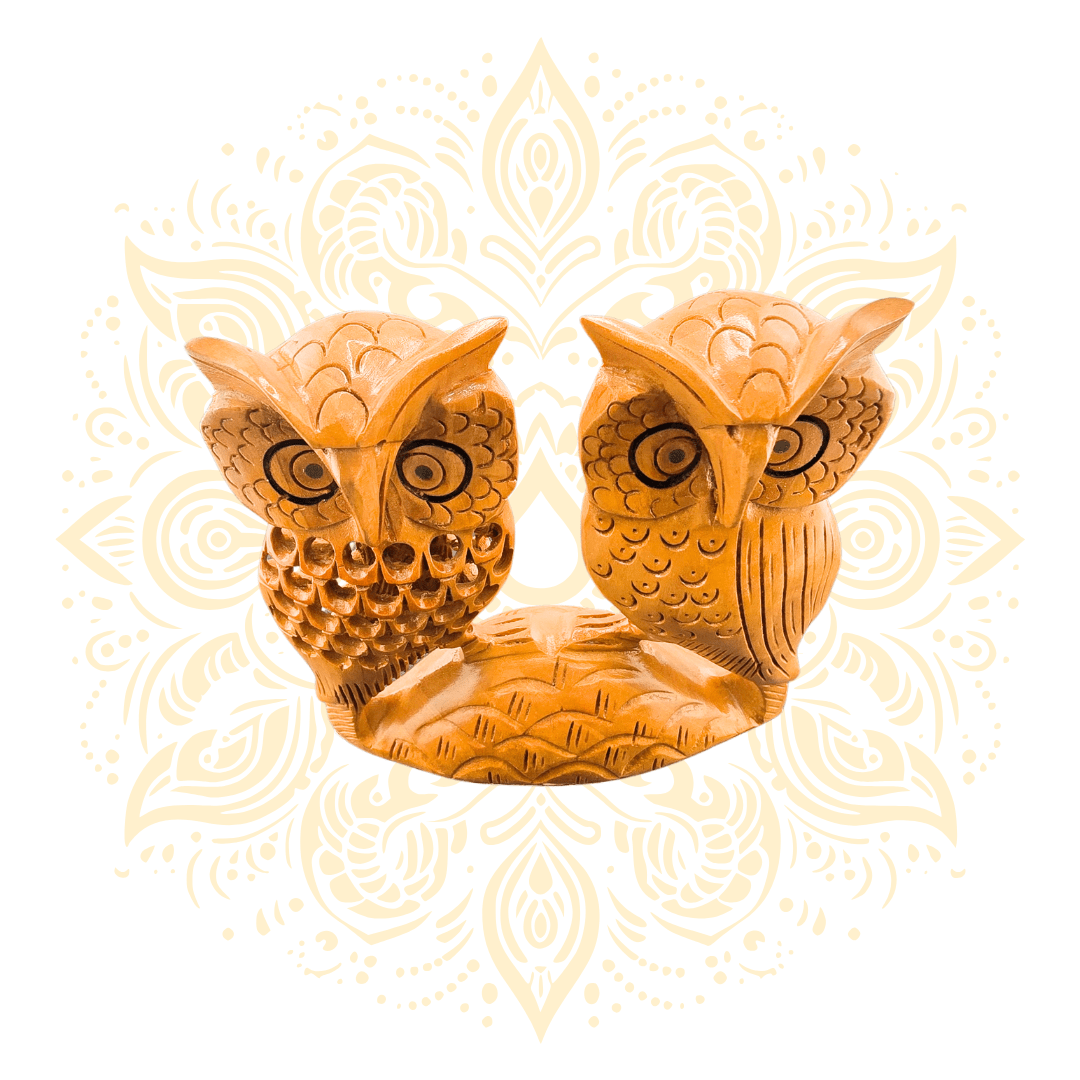 Wooden Owl Hand Carved - Matchless Gifts