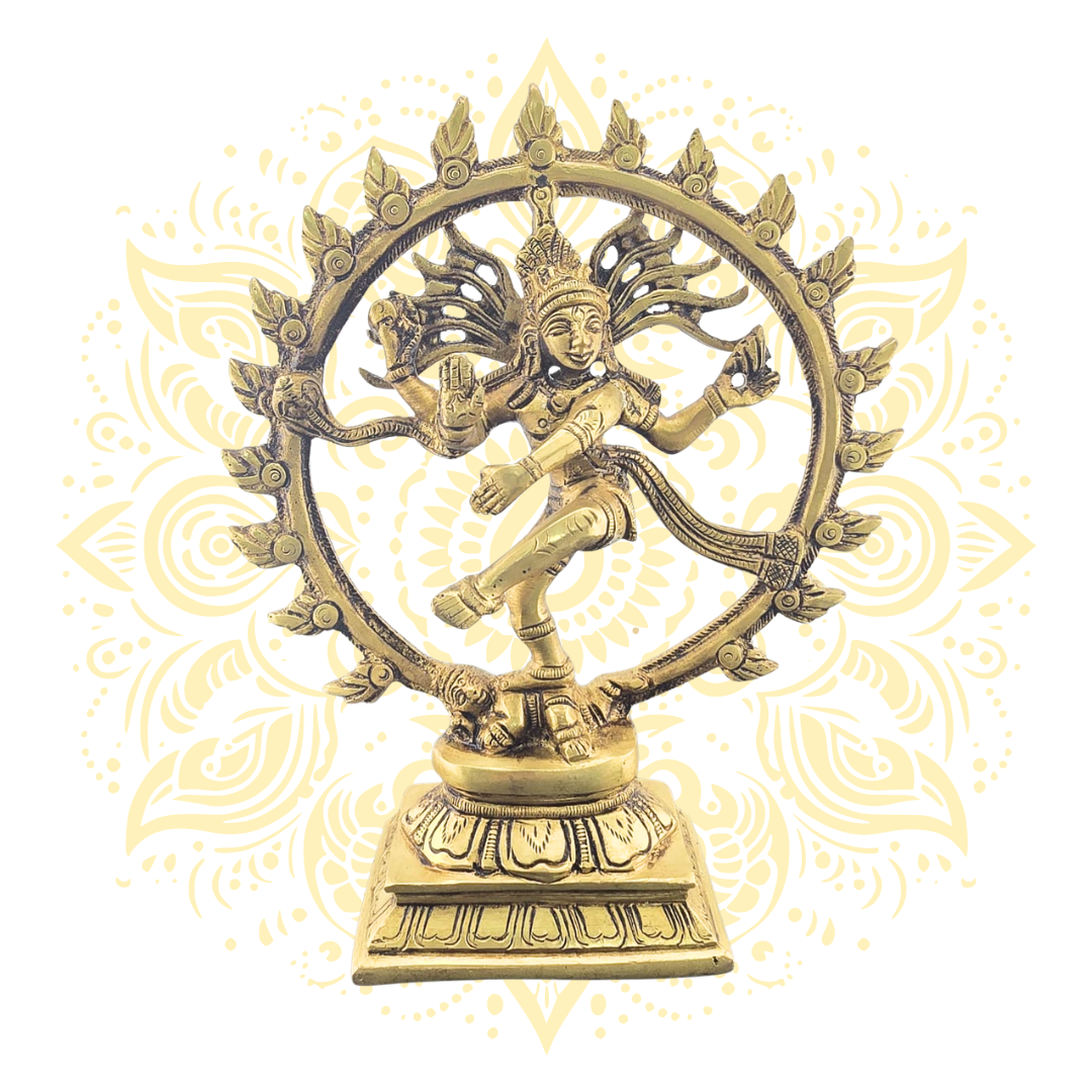 Brass Shiva Nataraja Murti 8"