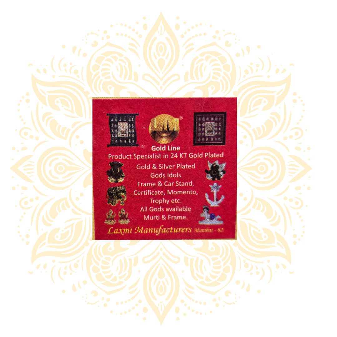 Golden Bal Gopal on Shell Base 3"