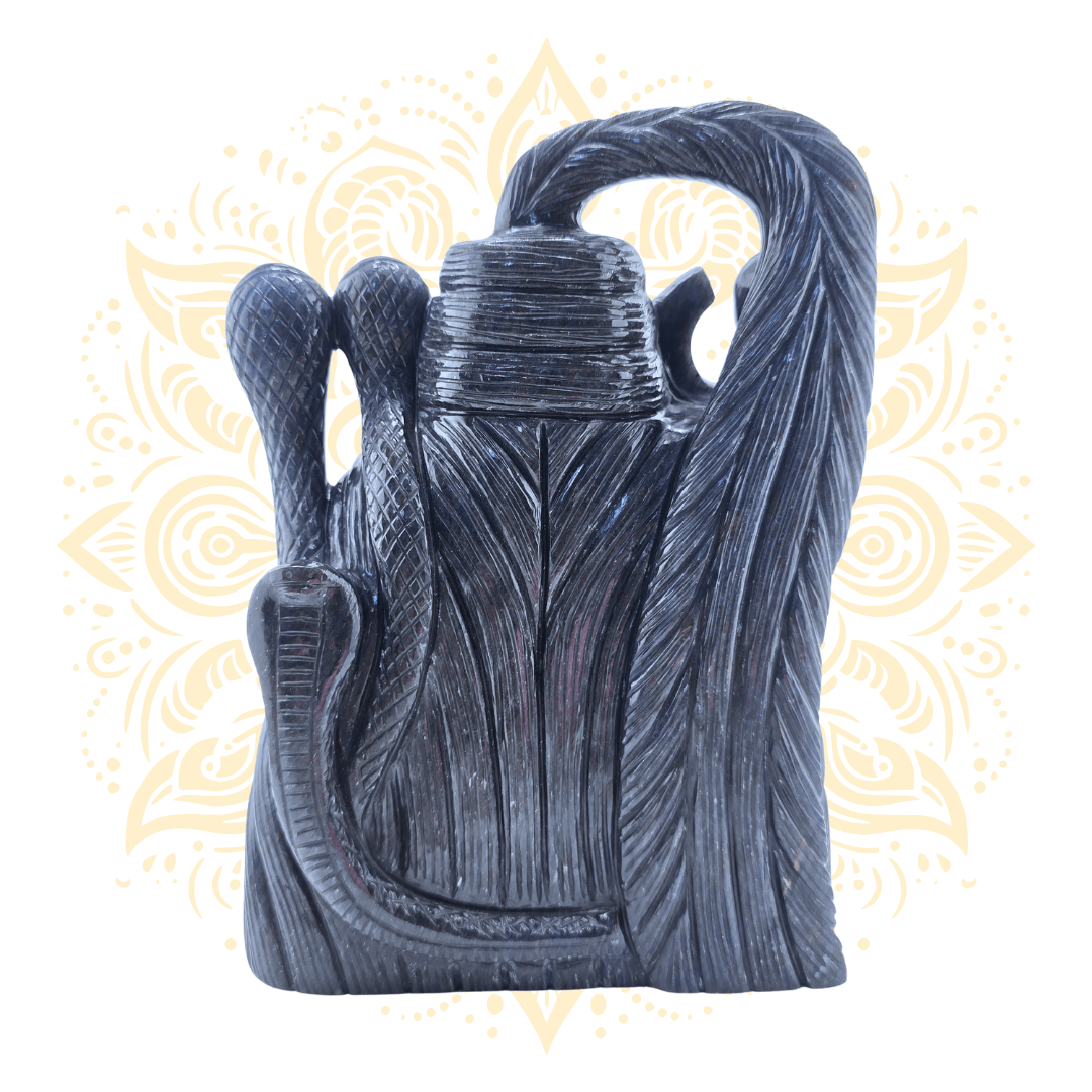Lord Shiva Face Statue in Blue Aventurine - Matchless Gifts