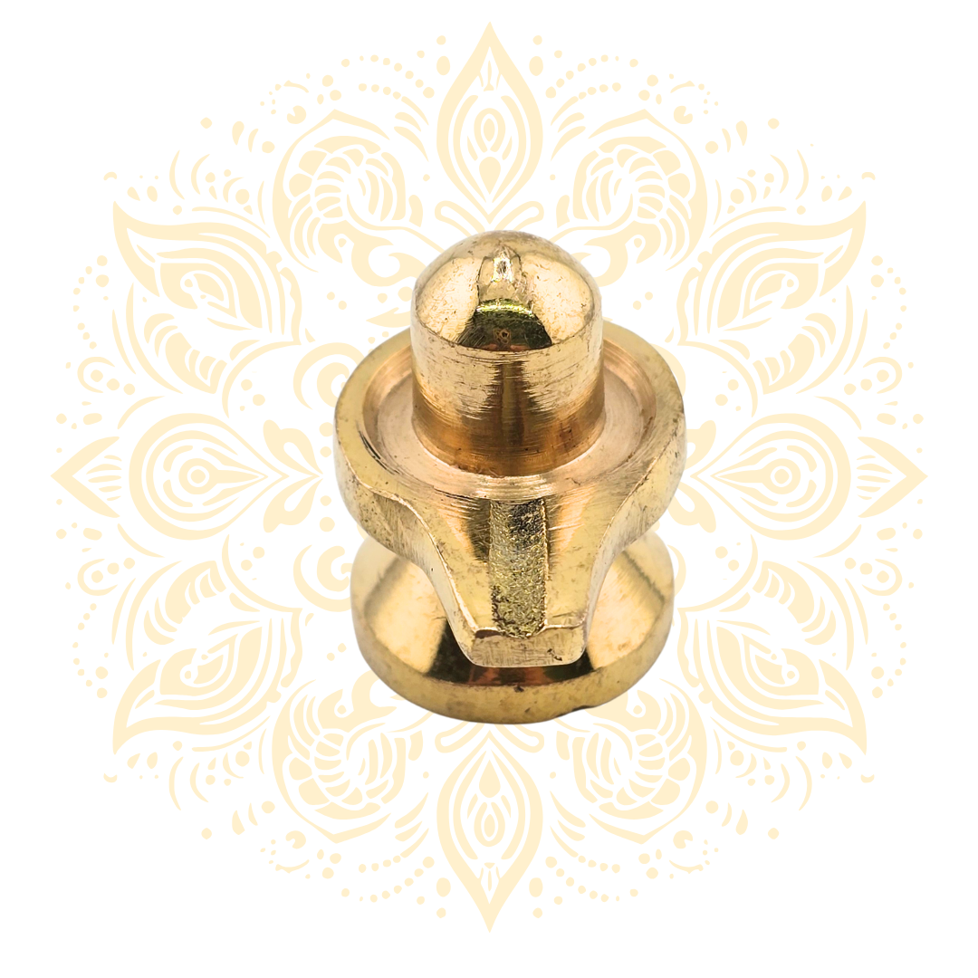 Mini Brass Shiva Lingam with Yoni Base - Matchless Gifts