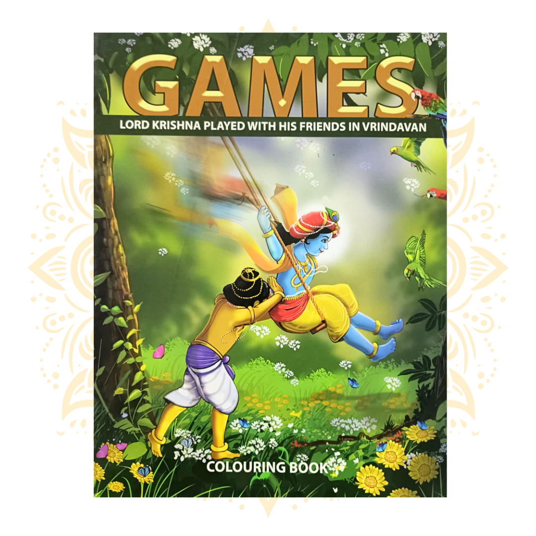 Games Lord Krishna Played in Vrindavan - Coloring Book - Matchless Gifts