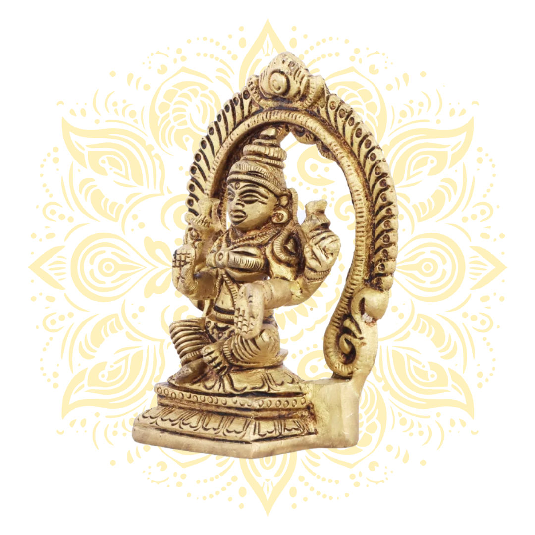 Brass Laxmi Murti 3.5"