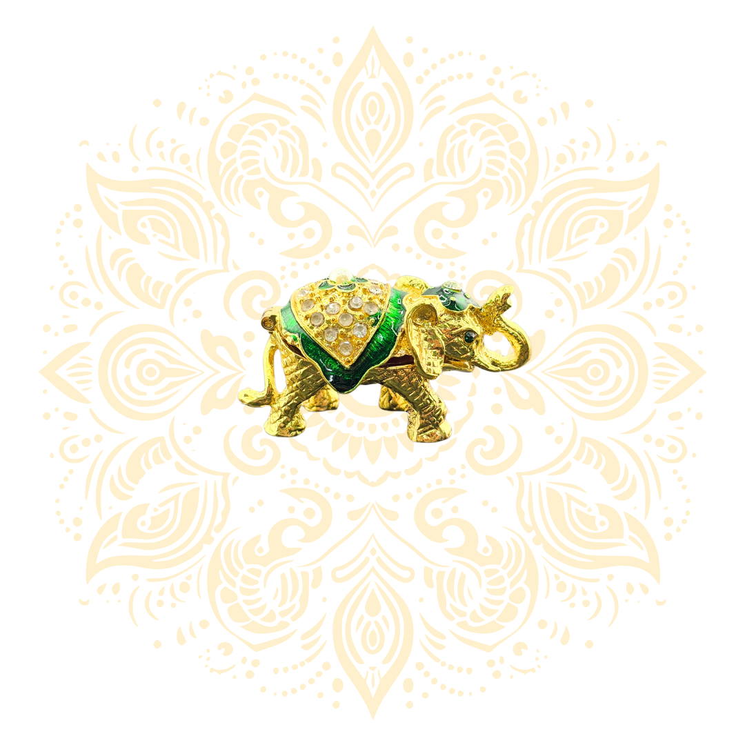 Jeweled Elephant Trinket Box - Matchless Gifts