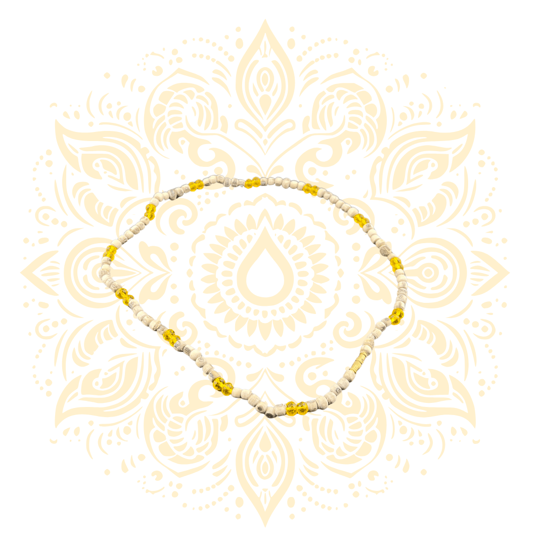 Tulasi Necklace w/ Decorative Stone Beads | 5 Colors - Matchless Gifts