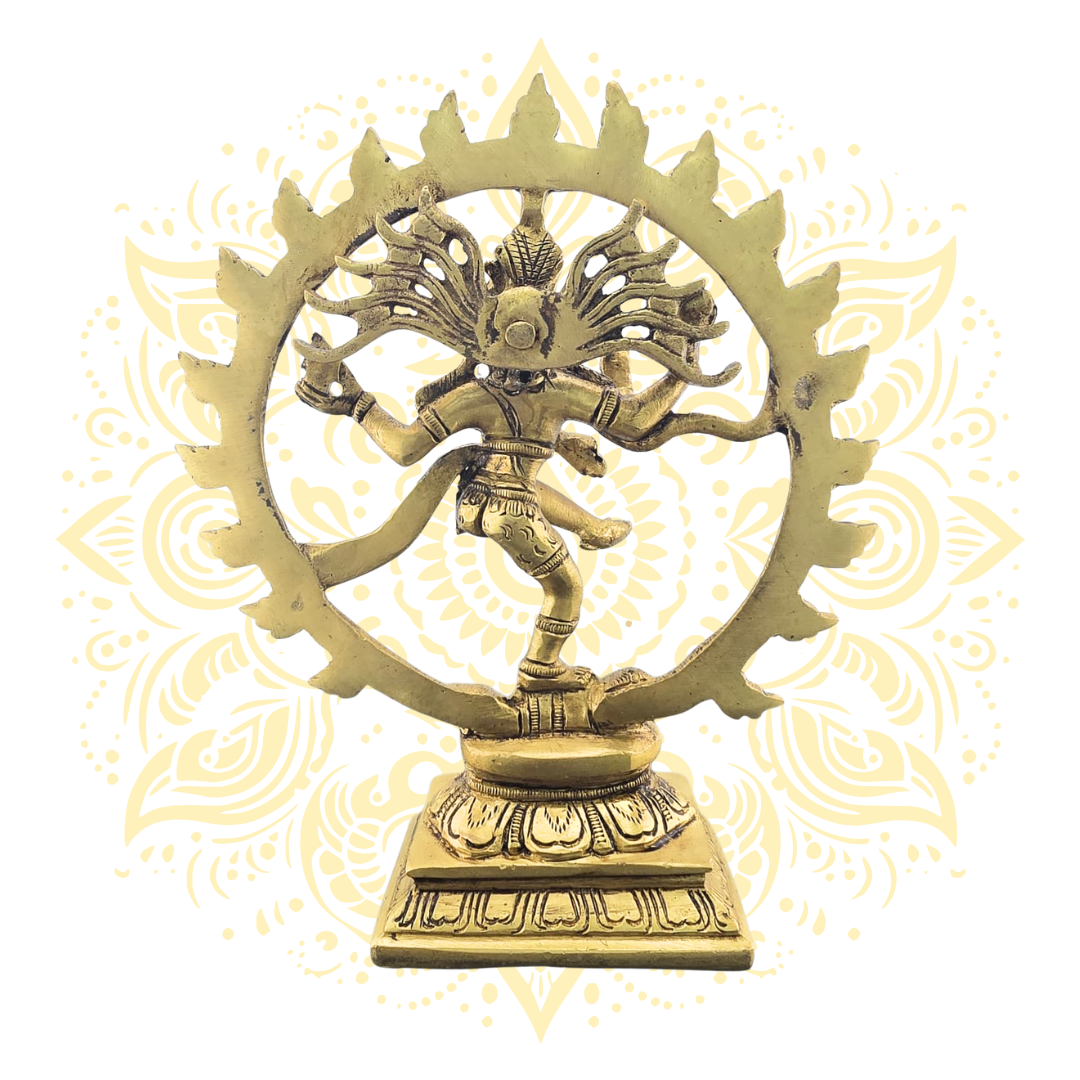 Brass Shiva Nataraja Murti 8"