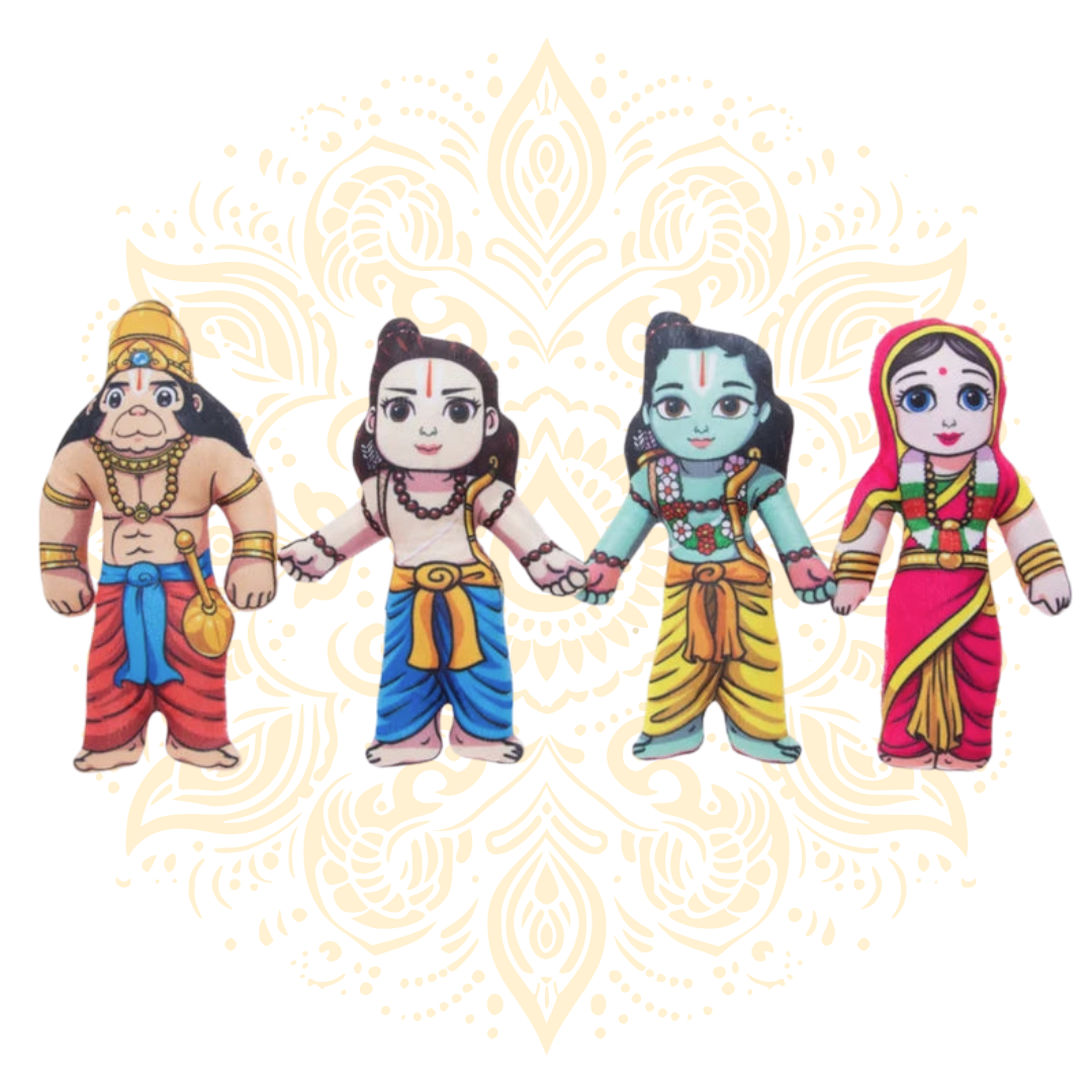 Rama Full Family Cloth Doll Set 7”