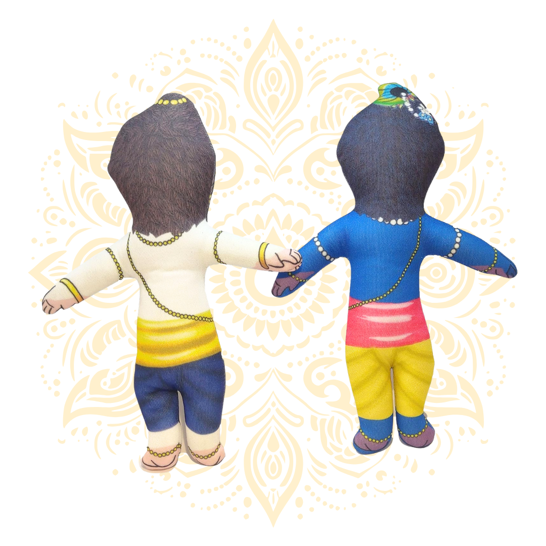 Krishna Balaram Cloth Doll Set – 7"
