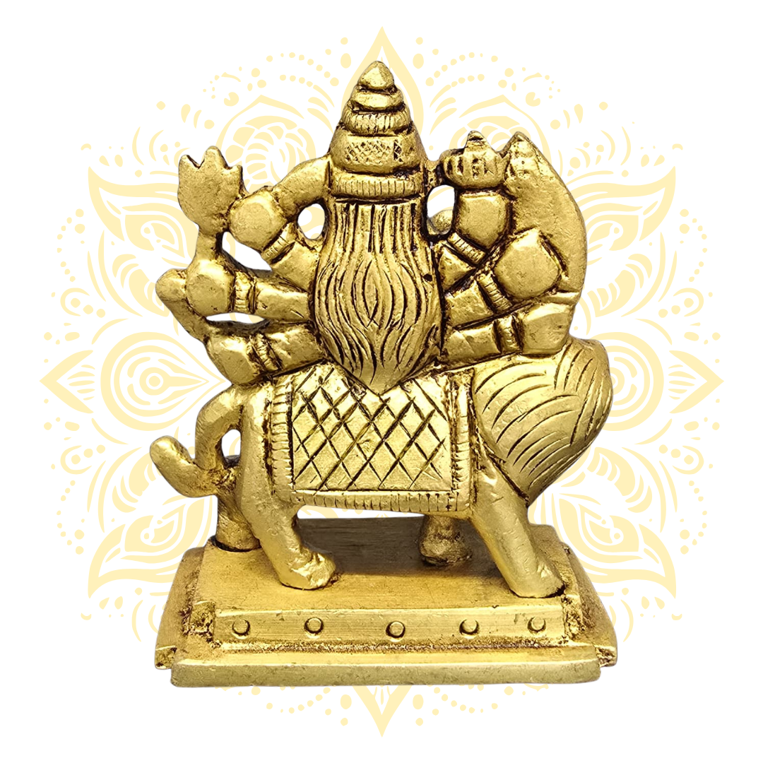 Brass Goddess Durga Murti 2.5"