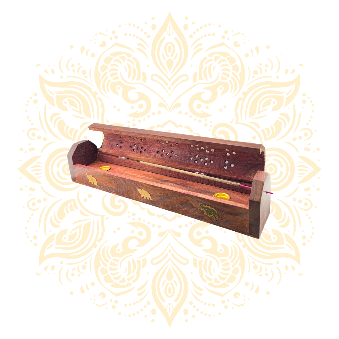 Wooden Flate Incense Holder 12"