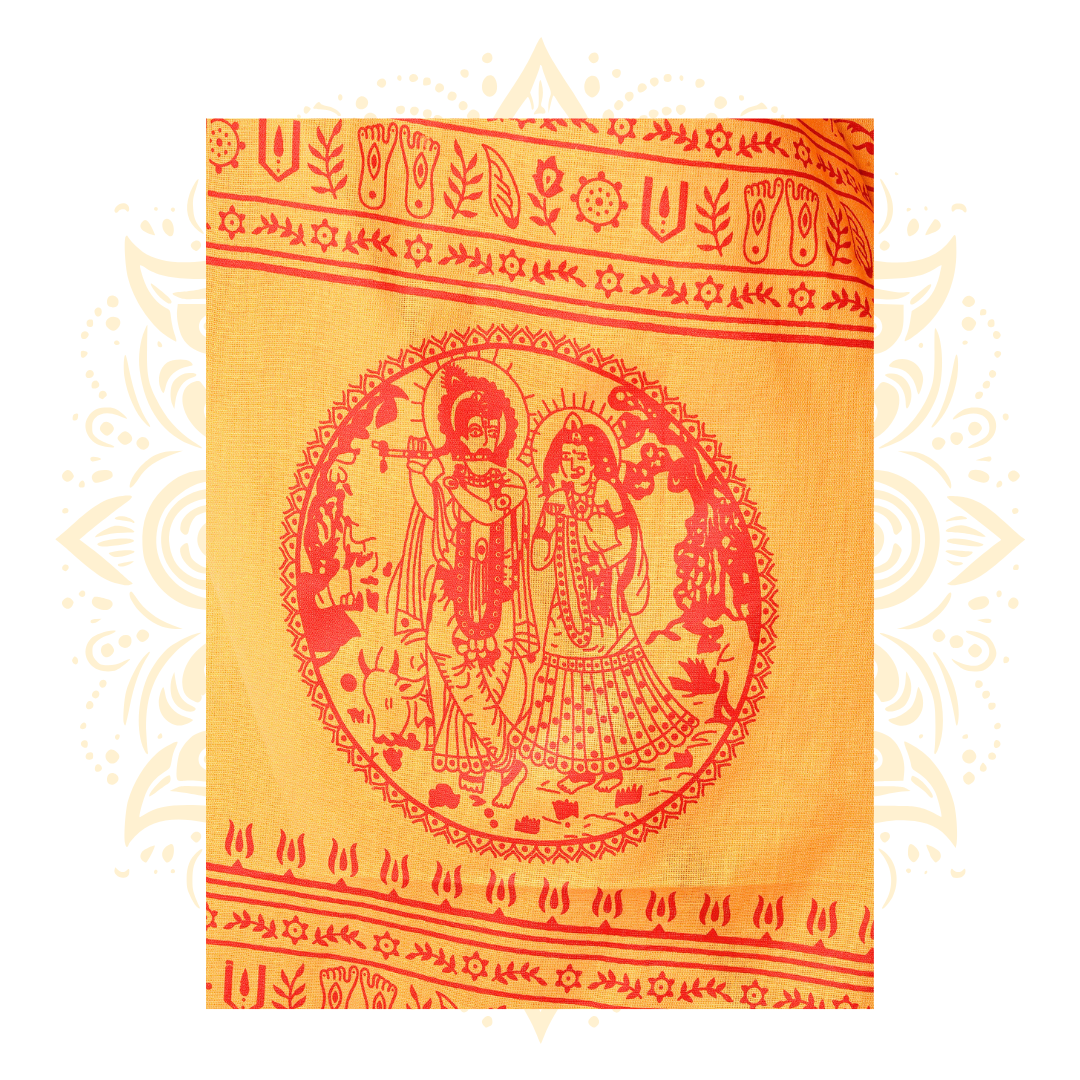 Pitambari Radha Krishna Printed Chadar - Matchless Gifts2