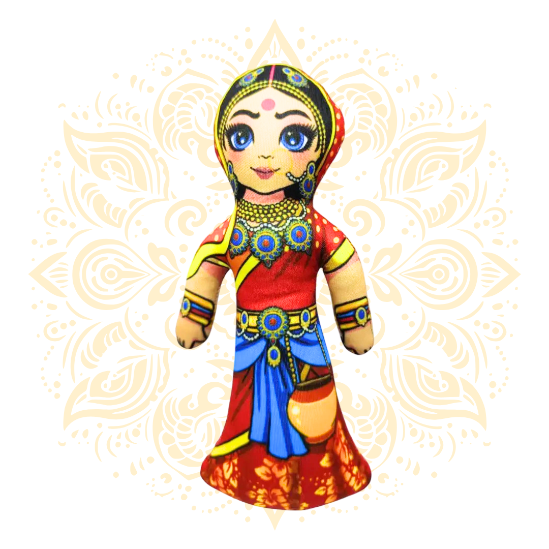 Shiva Parvati Cloth Doll Set 7” - Matchless Gifts