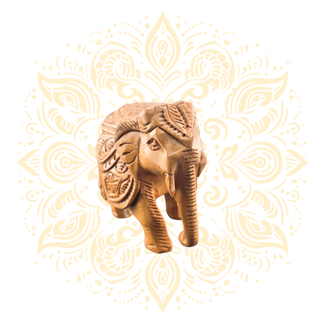 Wooden Shyar Carving Elephant - Matchless Gifts