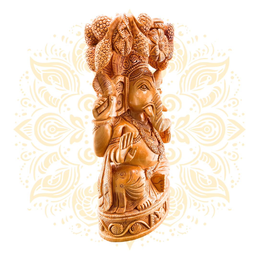 Hand Carved Wooden Ganesh Tree - Matchless Gifts