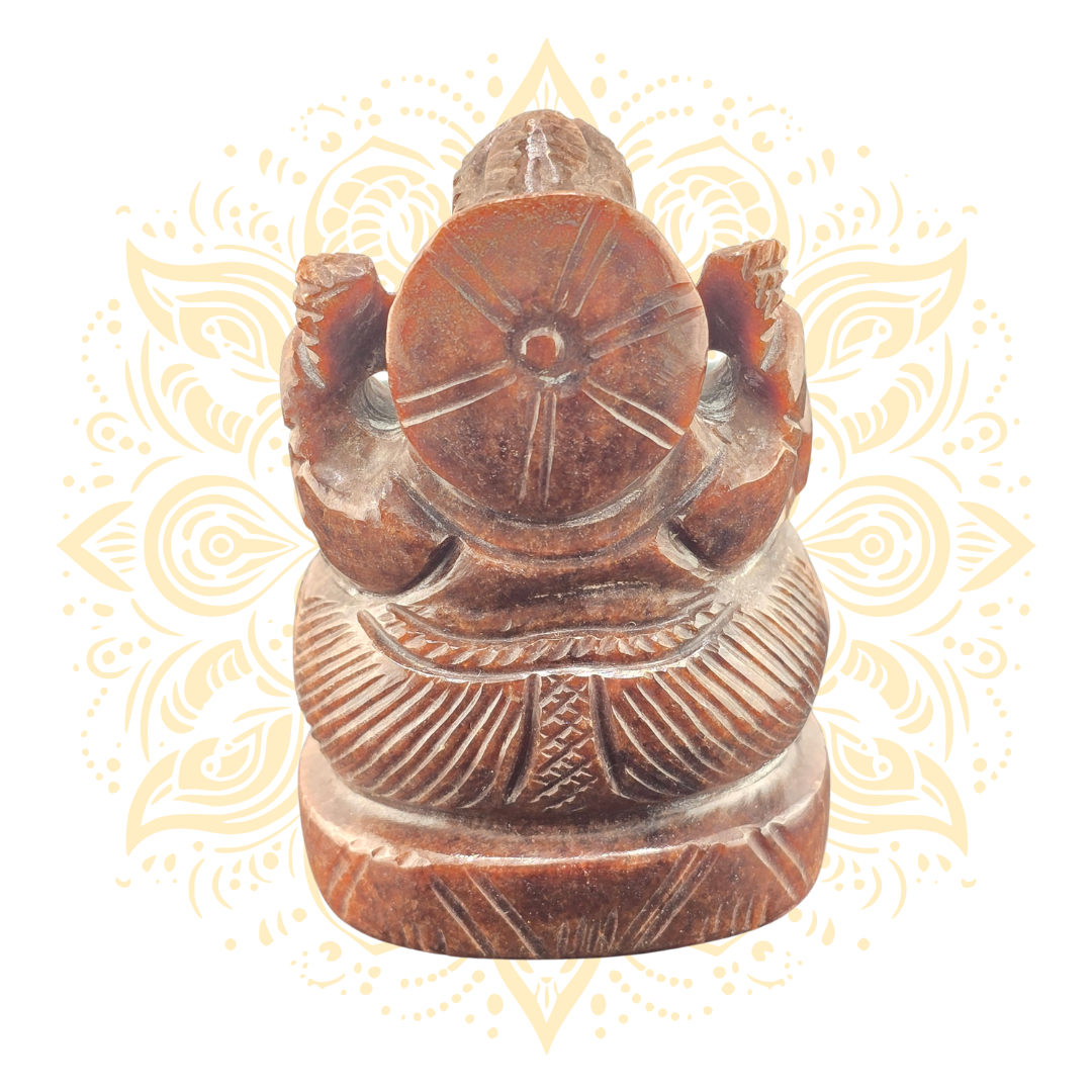 Gemstone Hessonite Ganesh Murti - Matchless Gifts4
