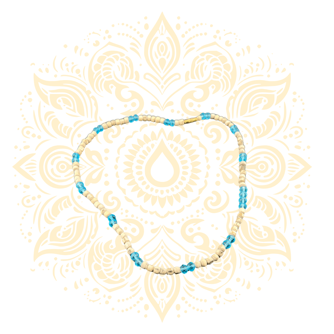 Tulasi Necklace w/ Decorative Stone Beads | 5 Colors - Matchless Gifts