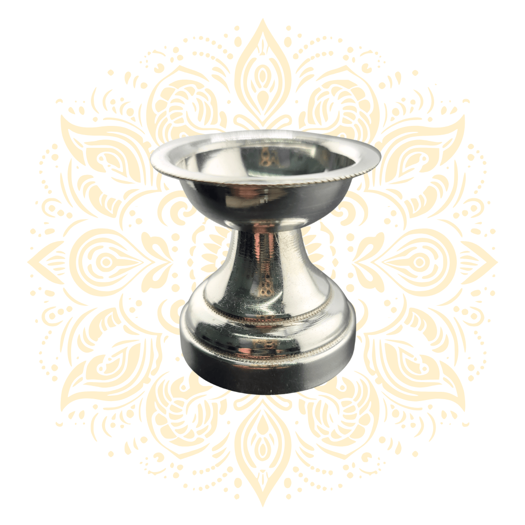 925 Sterling Silver Oil Lamp (Diya) - Matchless Gifts