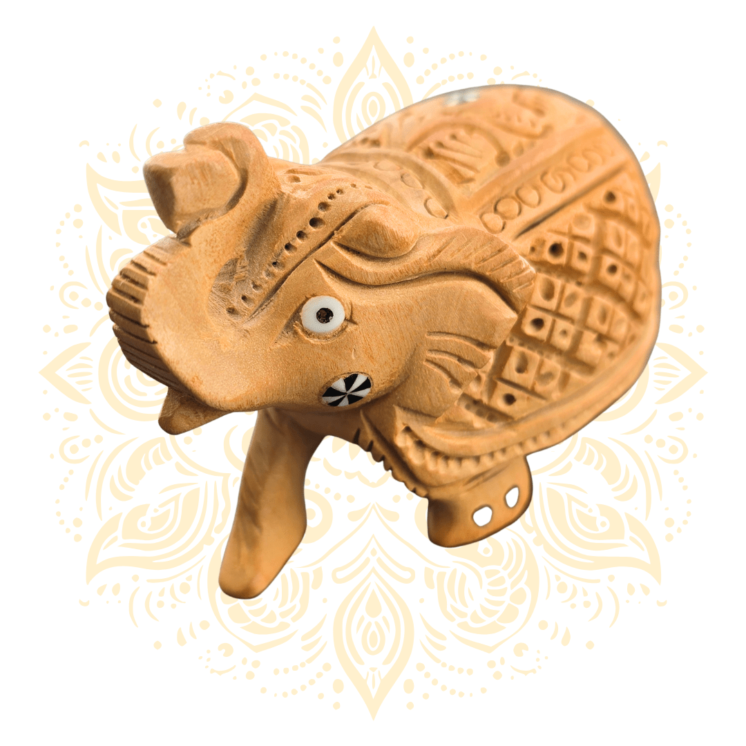Wooden Chokdi Elephant - Matchless Gifts