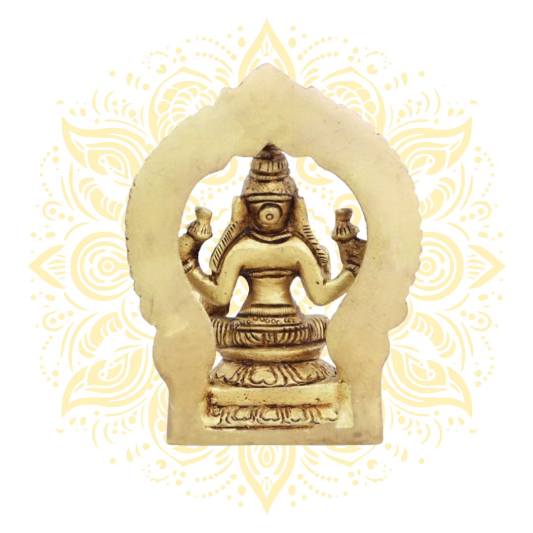 Brass Laxmi Murti 3.5"