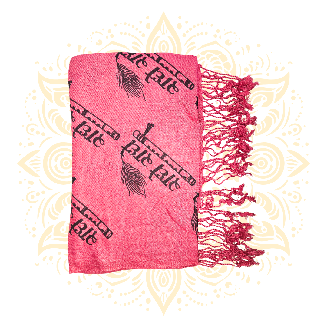 Radhe Radhe Print Shawl (Chadar)