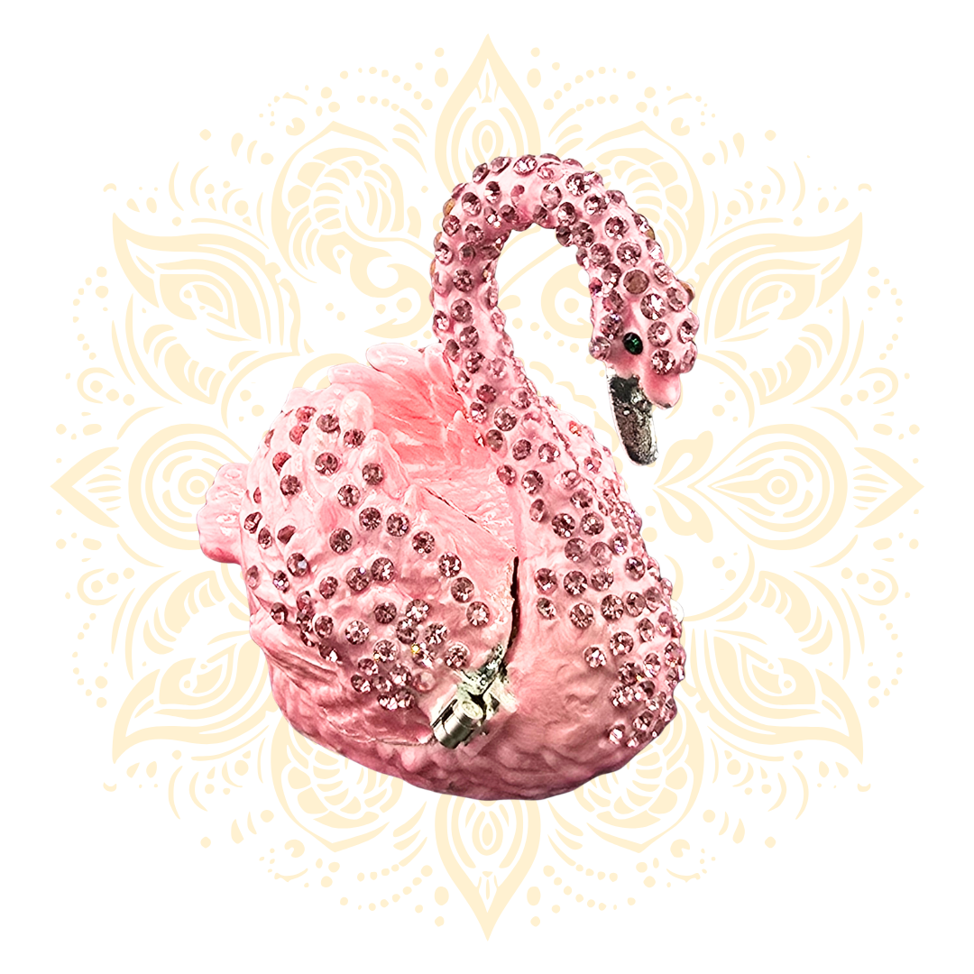 Swan Trinket Box Decorative Storage Accent