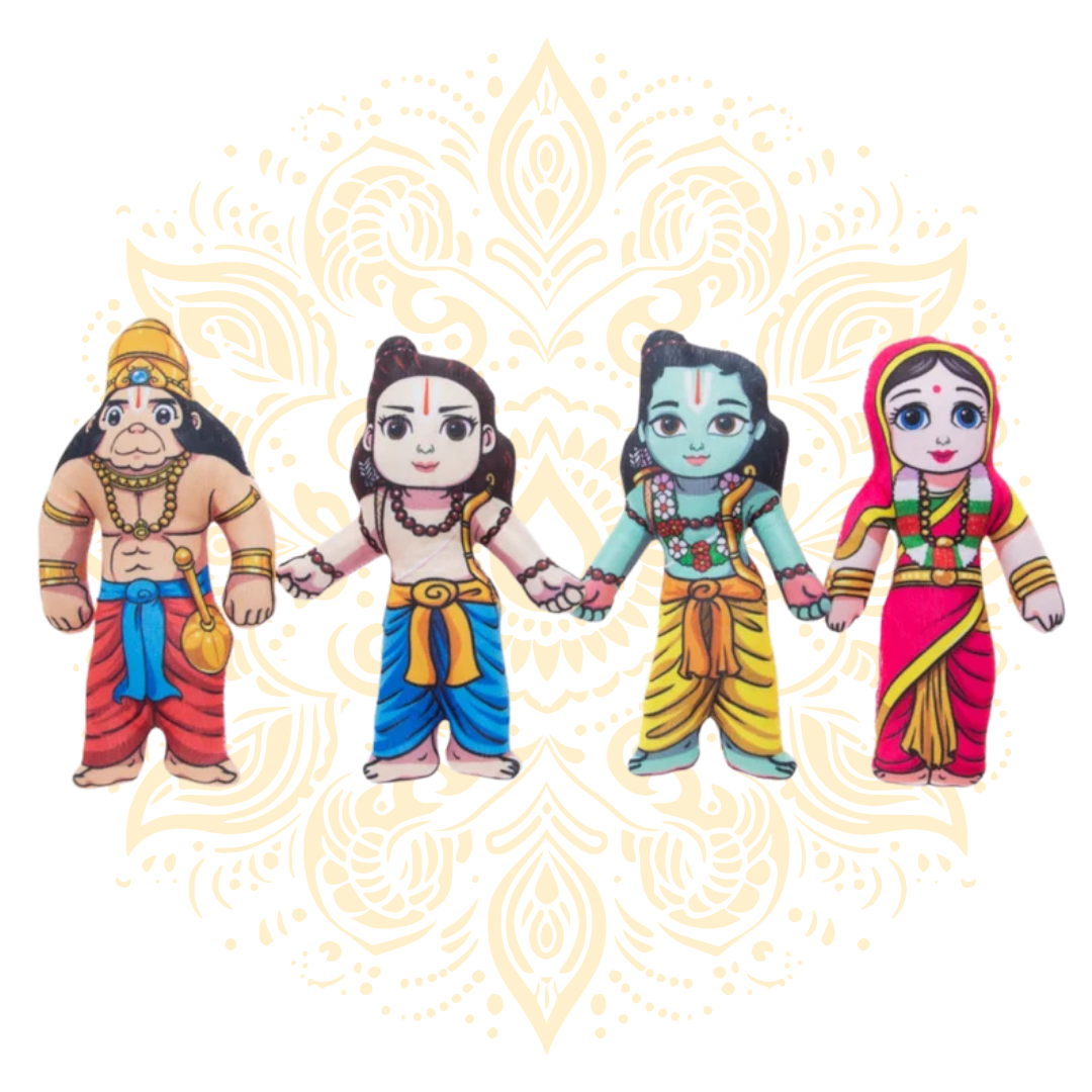 Deity Cloth Dolls 11” – Krishna, Radha, Balaram, Rama Set & Jagannath Baladeva Subhadra Plush