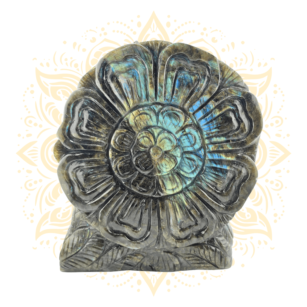 5 - Faced Ganesha Statue in Labradorite Stone - Matchless Gifts