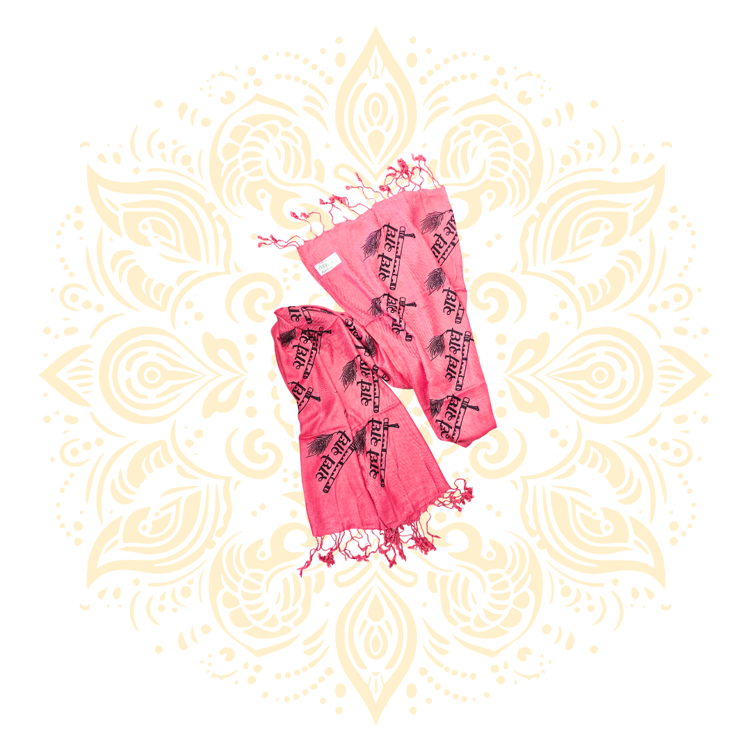 Radhe Radhe Print Shawl (Chadar)