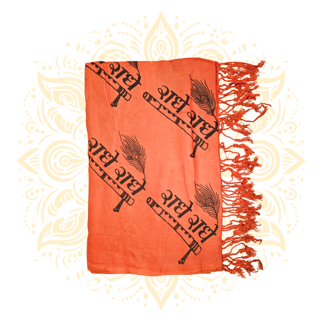Radhe Radhe Print Shawl (Chadar)