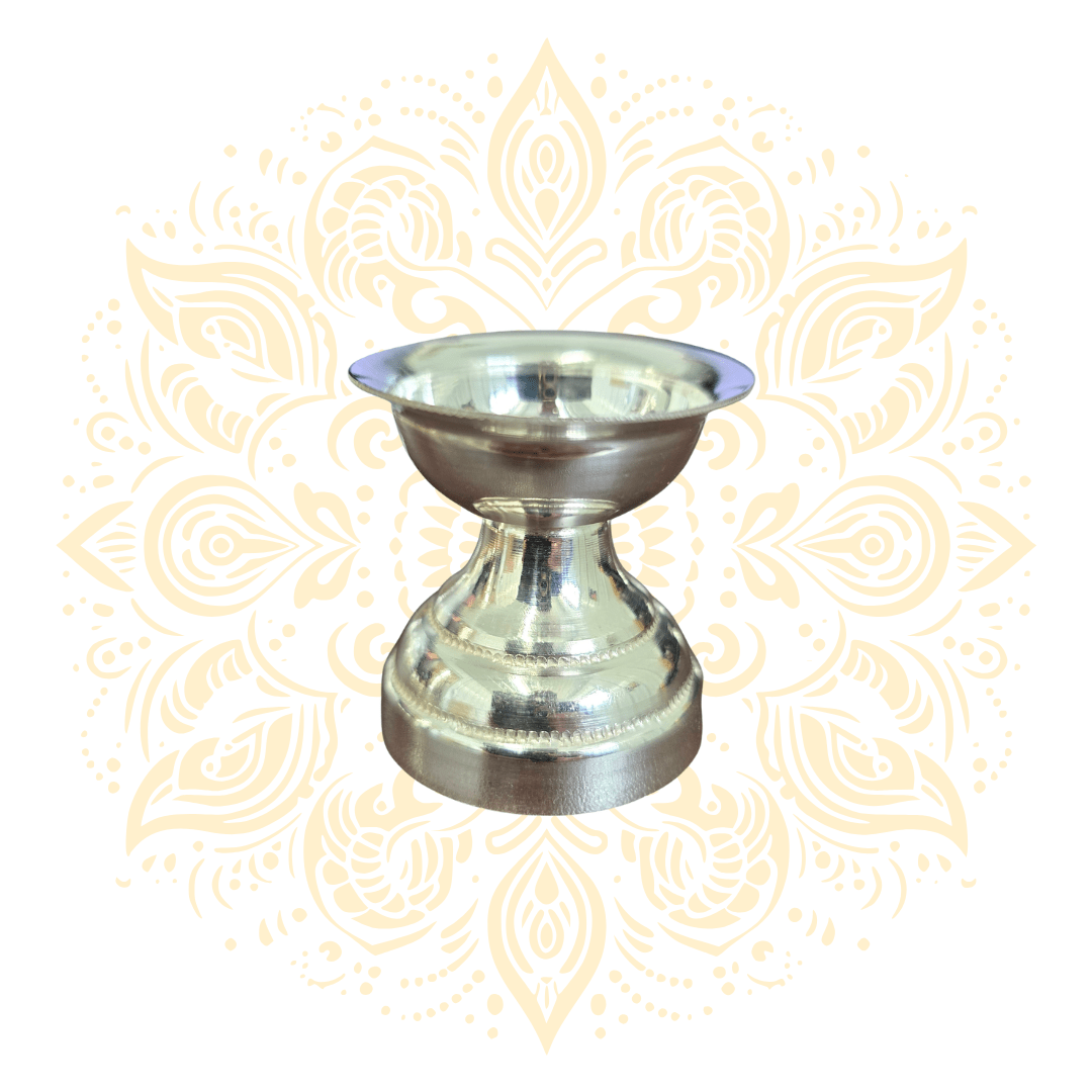 925 Sterling Silver Oil Lamp (Diya) - Matchless Gifts