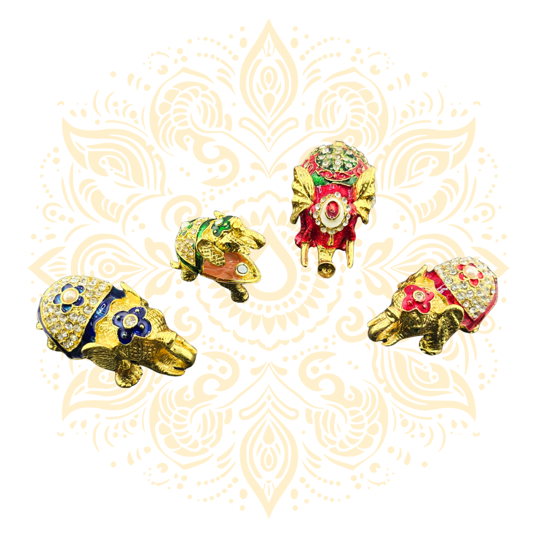 Jeweled Elephant Trinket Box - Matchless Gifts