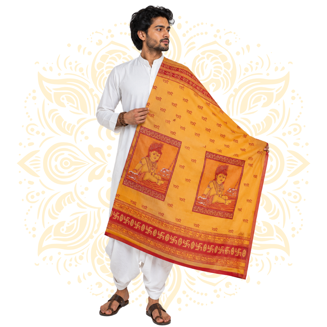Makhan Chor Printed Cotton Chadar