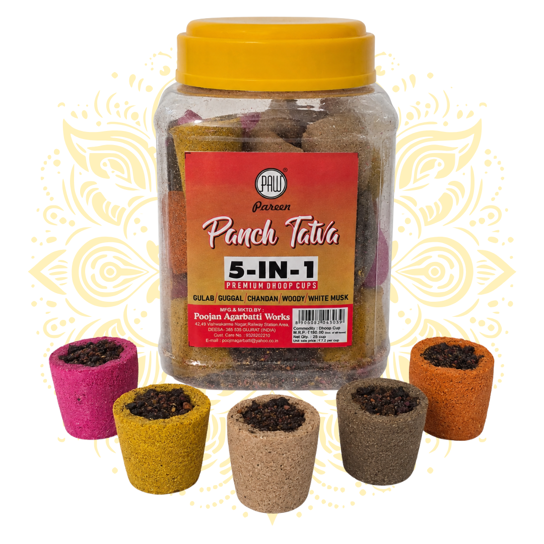 Panch Tatva 5-in-1 Premium Dhoop Cups 300g
