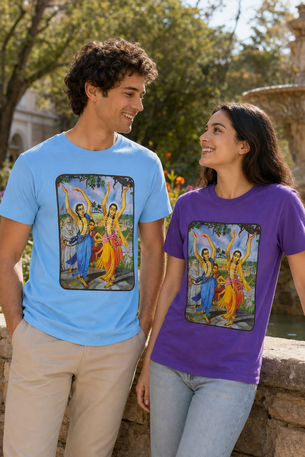 Sri Gaura-Nitai Cotton T-Shirt