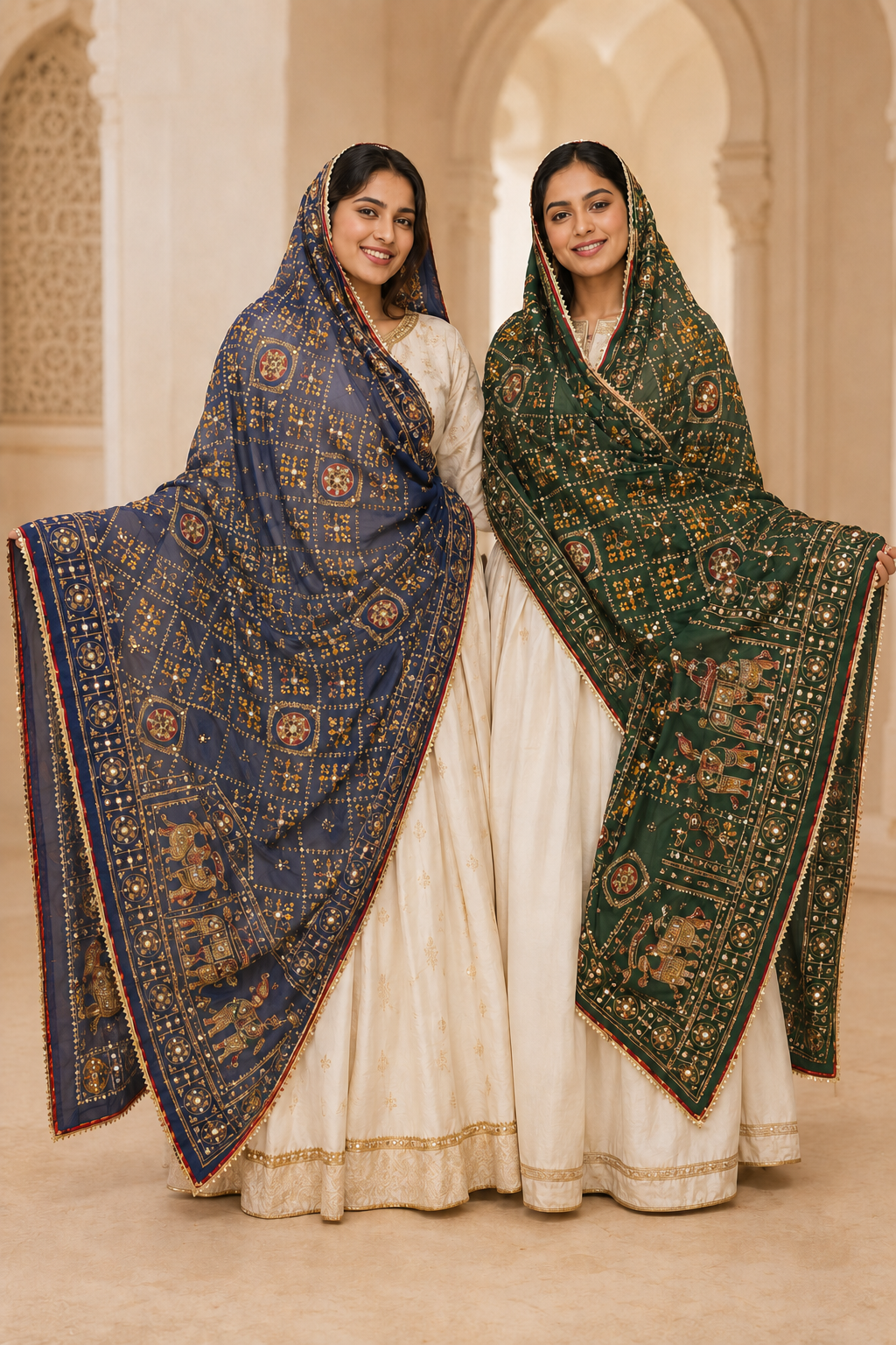 Pure Gajji Silk Dupatta
