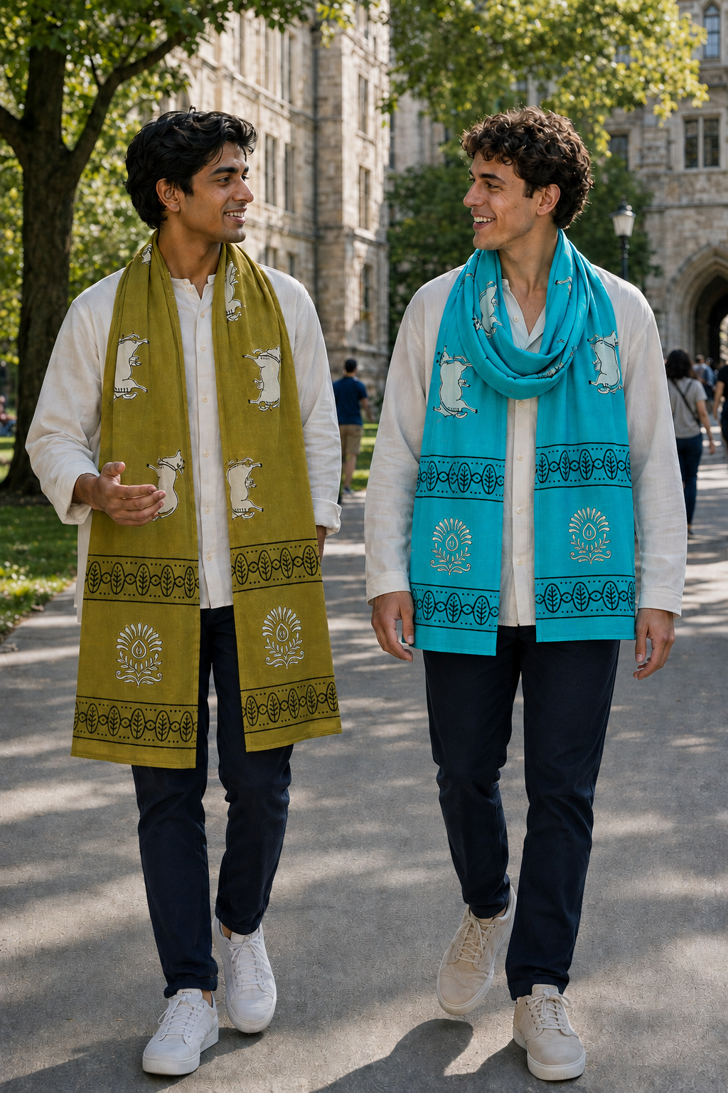 Men’s 100% Cotton Cow Print Chadar