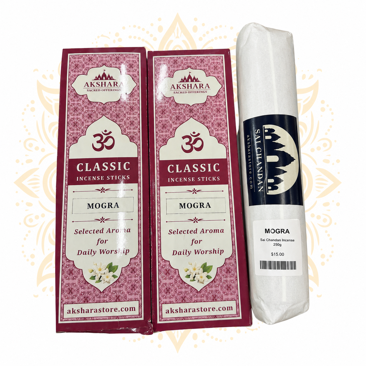 Mogra Incense Sticks – Jasmine Floral Fragrance
