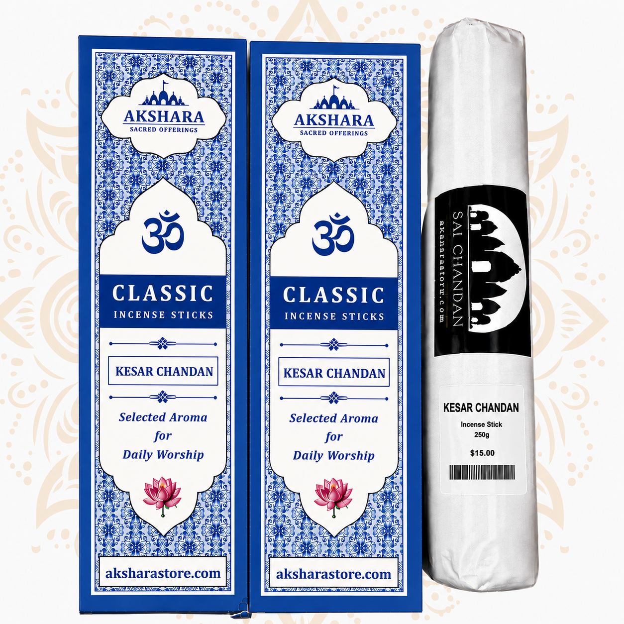 Kesar Chandan Incense Sticks – Saffron Sandalwood