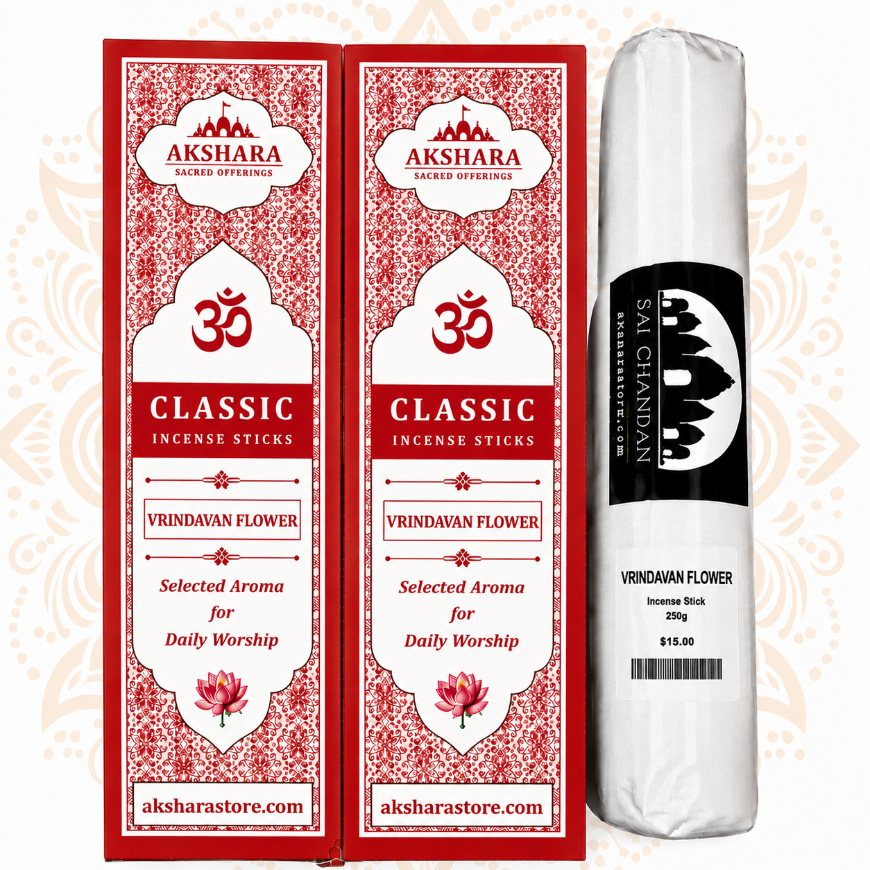 Vrindavan Flower Incense Sticks – Floral Fragrance