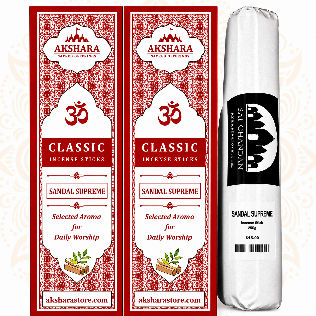 Sandal Supreme Incense Sticks – Premium Sandalwood Fragrance