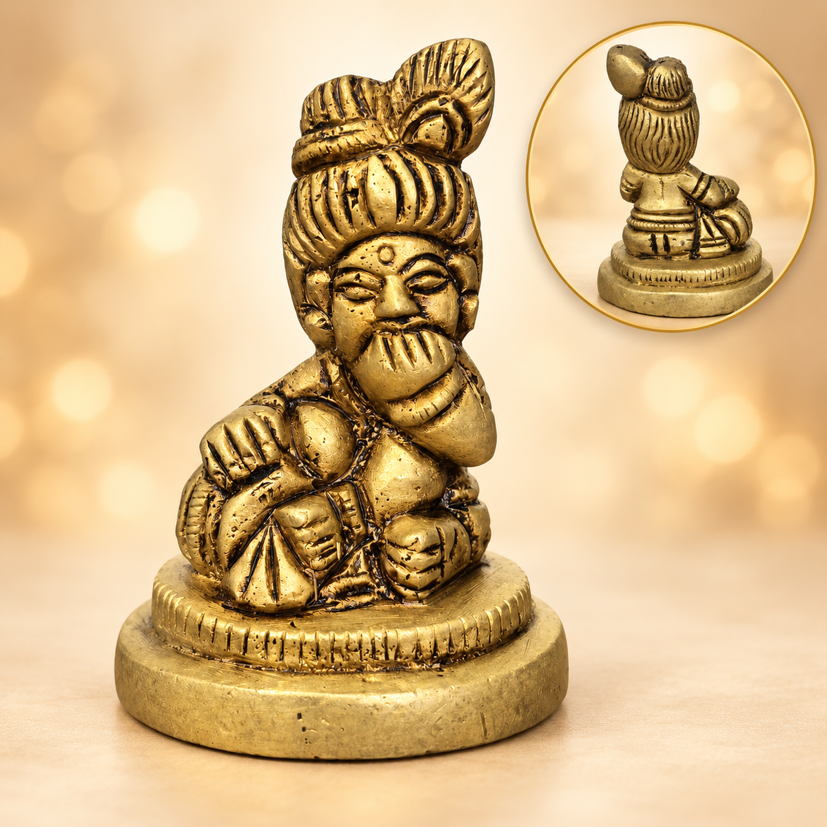 Brass Kubera Murti – 2"