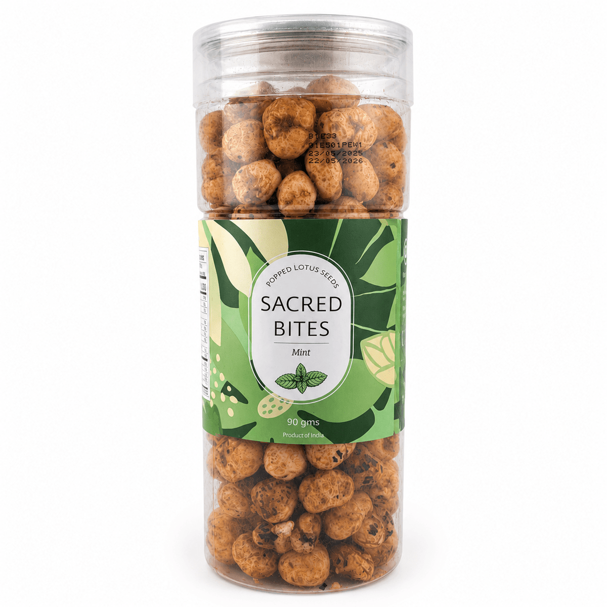 Sacred Bites Roasted Makhana Lotus Seeds 90 g | Crunchy Indian Fox Nut Snack in 3 Flavors - Matchless Gifts4