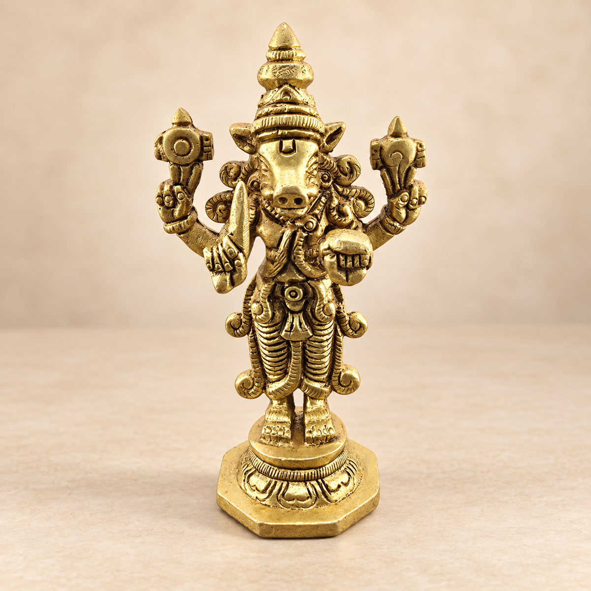 Brass Dashavatara of Vishnu Murti 4" – Choose Your Avatar