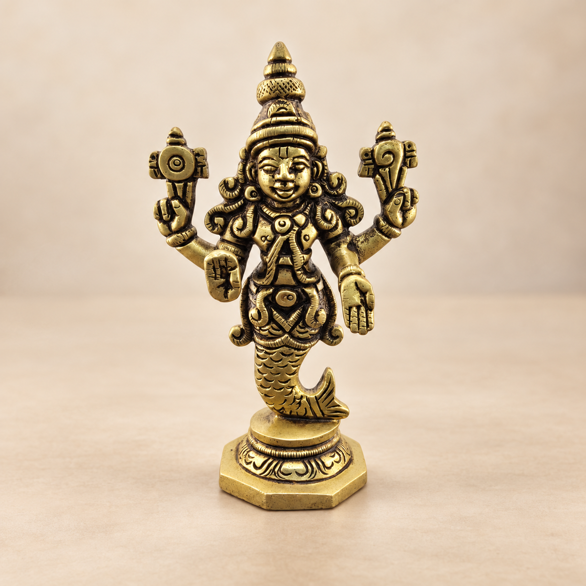Brass Dashavatara of Vishnu Murti 4" – Choose Your Avatar